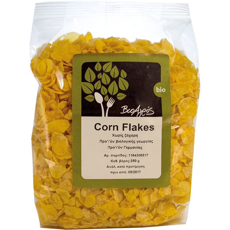 Βιολογικά Corn Flakes Χωρίς Ζάχαρη "ΒιοΑγρός" 275gr
