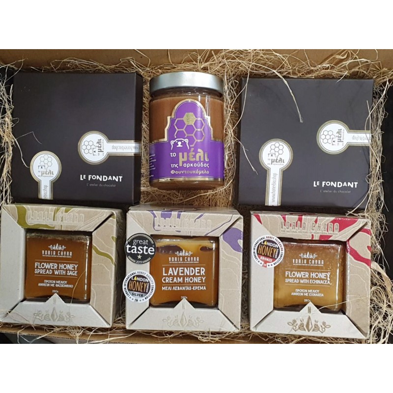 Πακέτο Δώρου "ΤΟ ΜΕΛΙ ΤΗΣ ΑΡΚΟΥΔΑΣ" (Gift Box) BIO