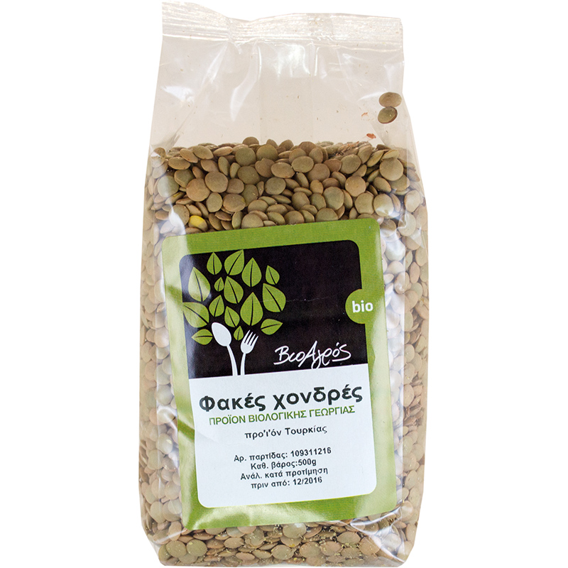 Βιολογικές Φακές χονδρές 500gr