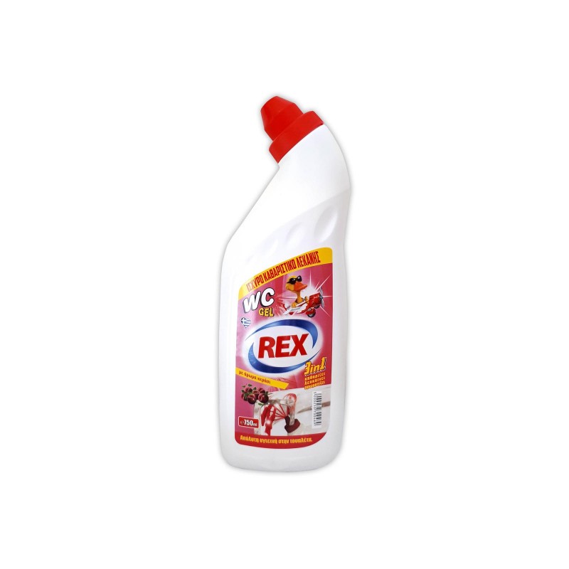 Καθαριστικό λεκάνης WC Rex Gel Κεράσι 750ml