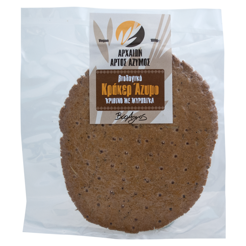 Βιολογικό Κράκερ άζυμο κρίθινο 100gr