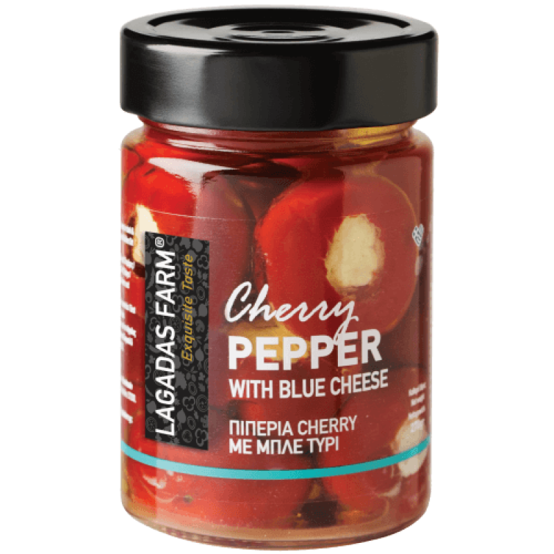Πιπεριά κόκκινη Cherry με μπλε τυρί "Lagadas Farm" 270gr