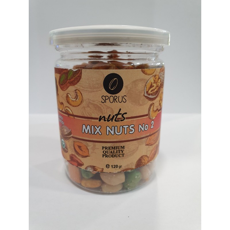 MIX NUTS No.2 ''SPORUS'' 120 gr MIX NUTS No.2 ''SPORUS'' 120 gr