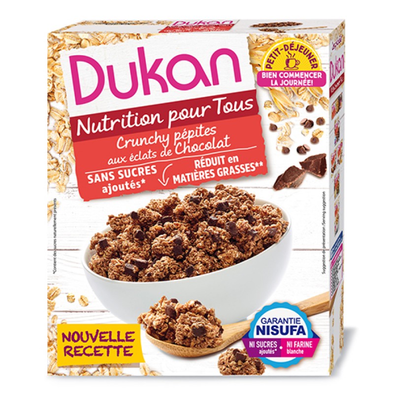 Δημητριακά (Clusters) με κομμάτια σοκολάτας "Dukan" 350gr