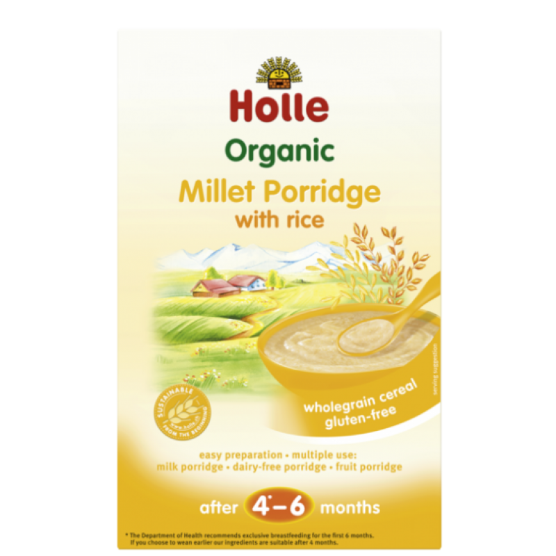 Βρεφική κρέμα από κεχρί χωρίς γλουτένη "Holle" 250gr