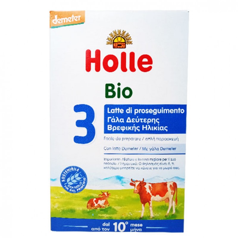 Βρεφικό γάλα Νο3 απο 10 μηνών "Holle" 600gr