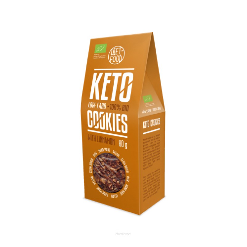 Μπισκότα Keto με κανέλα 80gr