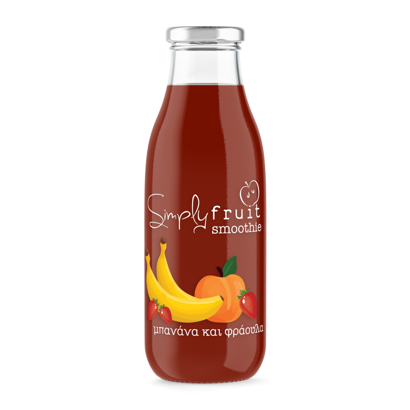 Smoothie Sensation μπανάνα & φράουλα "Simplyfruit" 250ml