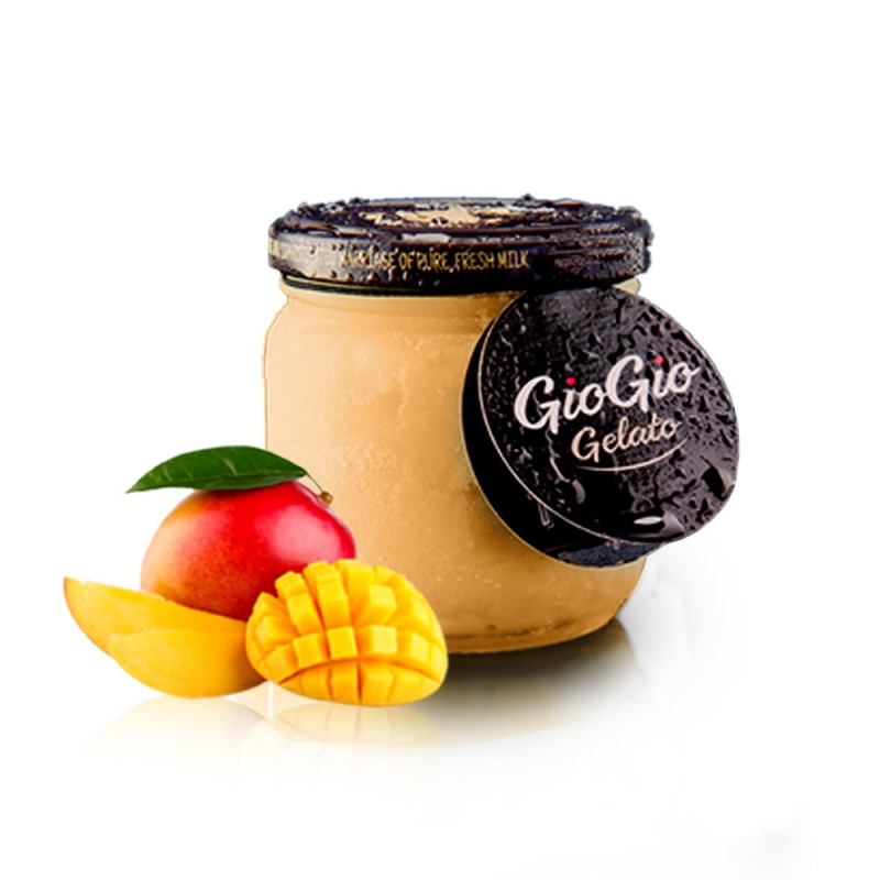 Παγωτό Mango με αποξηραμένο βερίκοκο σε γυάλινο βάζο 130gr