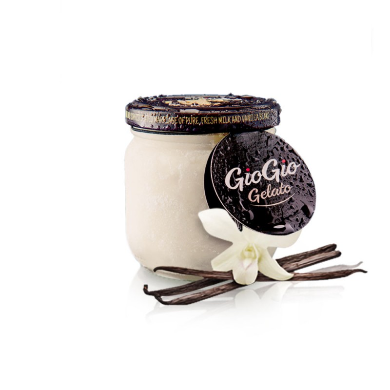 Παγωτό Vanilla Madagascar με λευκή σταφίδα & μοσχοκάρυδο σε γυάλινο βάζο 130gr