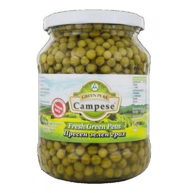 Αρακάς πράσινος σε βάζο "Campese" 720ml 