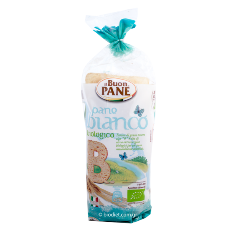 Βιολογικό λευκό Ψωμί σίτου (16 φέτες) "Il buon pane" 400gr