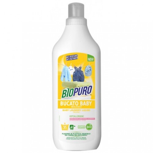 Βιολογικό υγρό πλυντηρίου ρούχων  παιδικό (Baby) "Biopuro" 1Lt