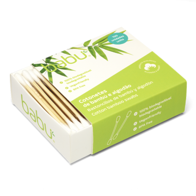 Βιολογικές Μπατονέτες μπαμπού 100τμχ 