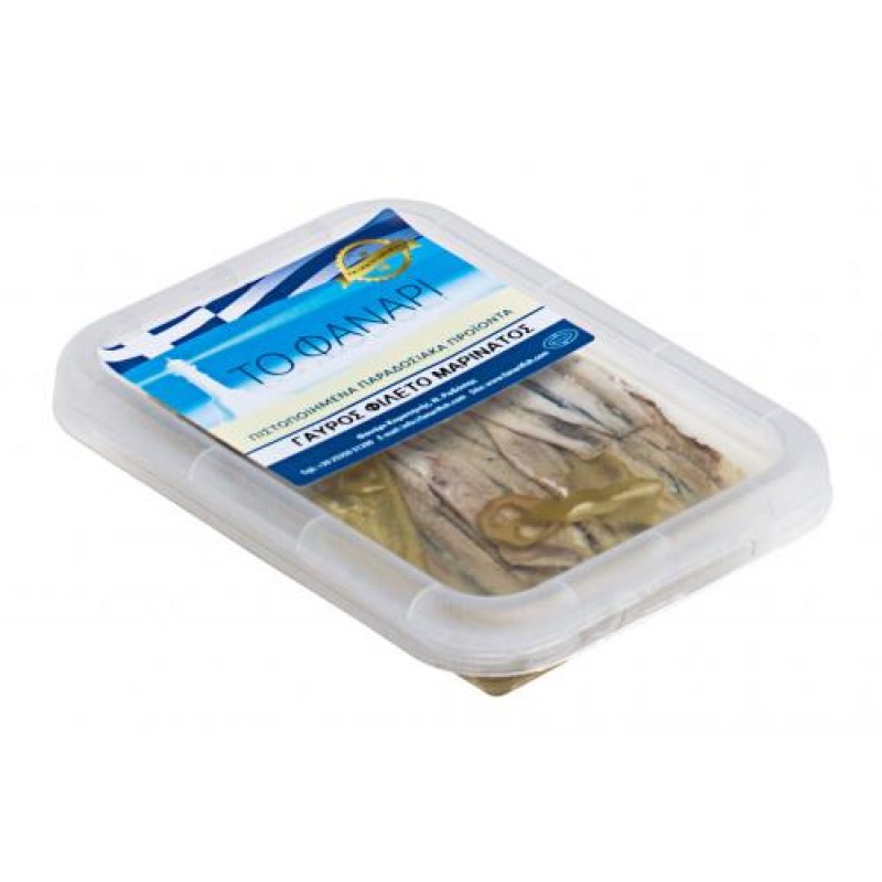 Γαύρος φιλέτο μαρινάτος "Το Φανάρι" 150gr