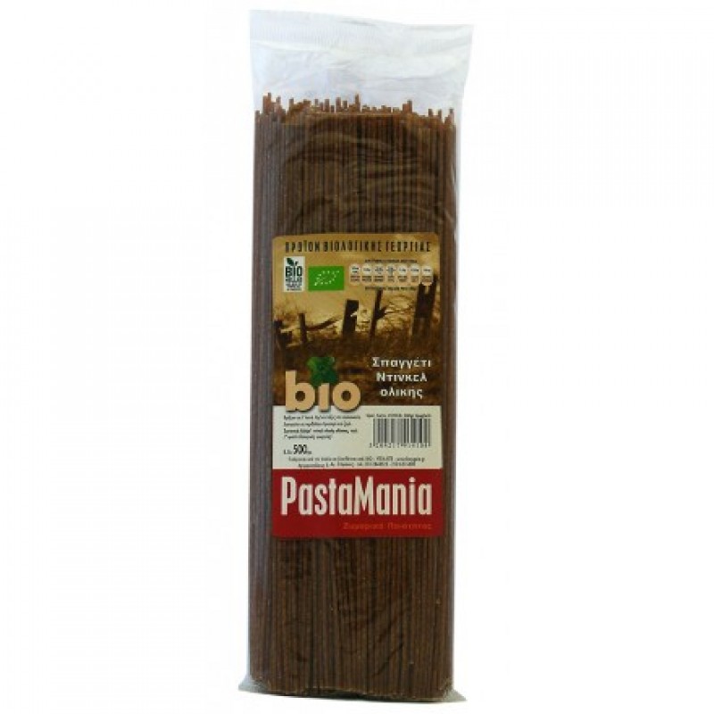 Σπαγγέτι Ντίνκελ ολικής "Pastamania" 500gr