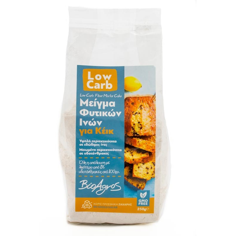 Βιολογικό μείγμα φυτικών ινών για Κέικ Low Carb 250gr Βιολογικό μείγμα φυτικών ινών για Κέικ Low Carb 250gr