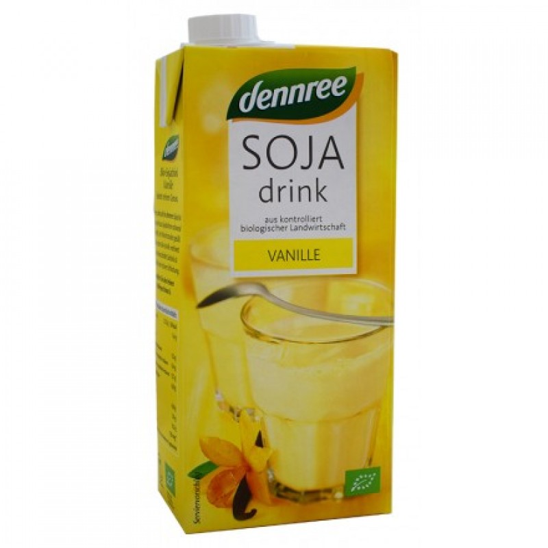 Βιολογικό ρόφημα σόγιας Βανίλια χωρίς γλουτένη 2% λιπαρά 1lt "Dennree"