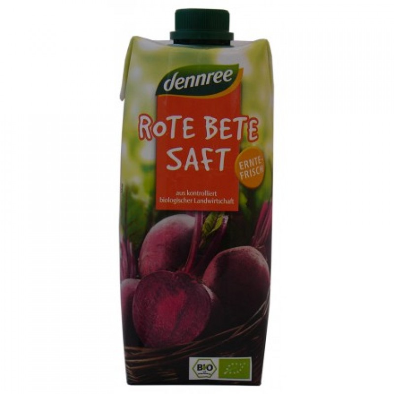 Βιολογικός Χυμός Παντζάρι "Dennree" 500ml