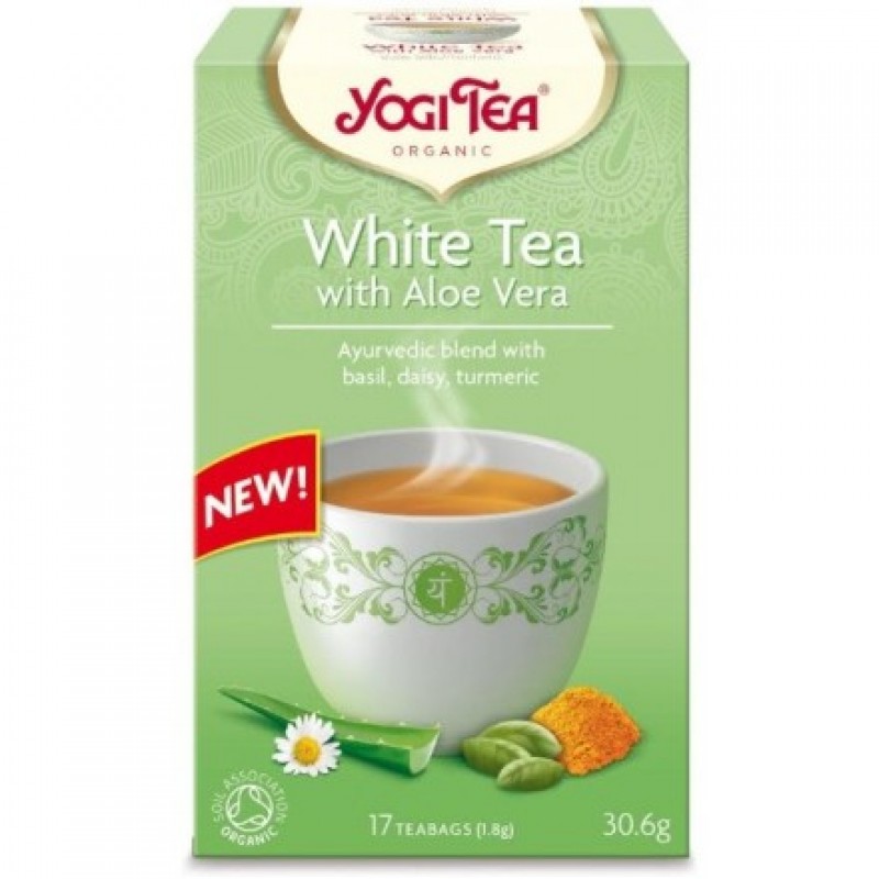 Βιολογικό Τσάι White Aloe vera "Yogi" 30gr