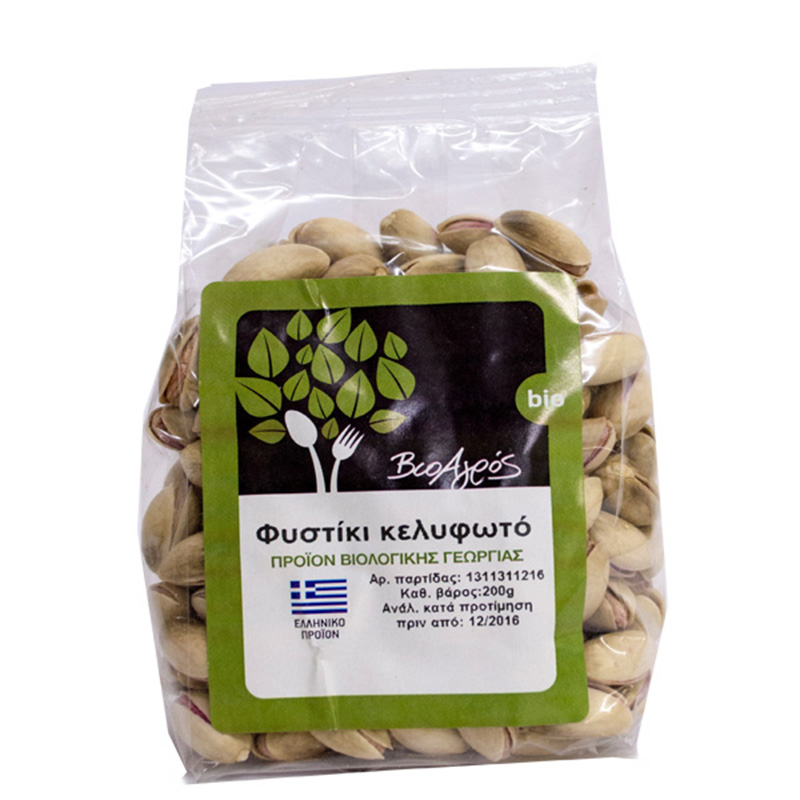 Βιολογικό φυστίκι κελυφωτό "ΒιοΑγρός" 200gr