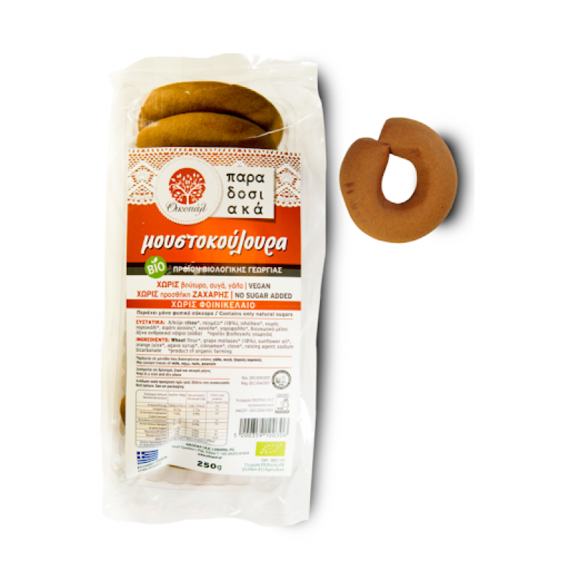 Βιολογικά Μουστοκούλουρα "Οικοπάλ" 250gr