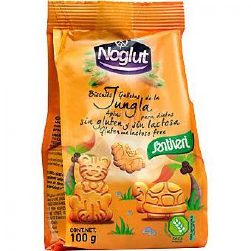 Βιολογικά μπισκότα με ζωάκια της ζούγκλας χωρίς γλουτένη "Santiveri" 100gr