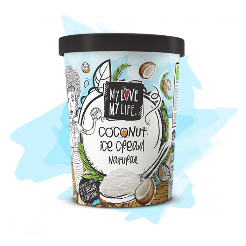 Βιολογικό Vegan παγωτό Καρύδα "My love my life" 500ml 