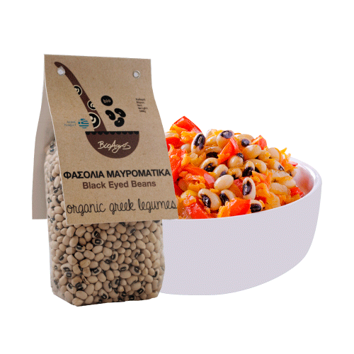 Βιολογικά φασόλια μαυρομάτικα Ελληνικά "ΒιοΑγρός" 500gr