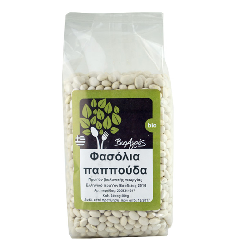 Βιολογικά φασόλια ψιλά Ελληνικά "ΒιοΑγρός" 500gr