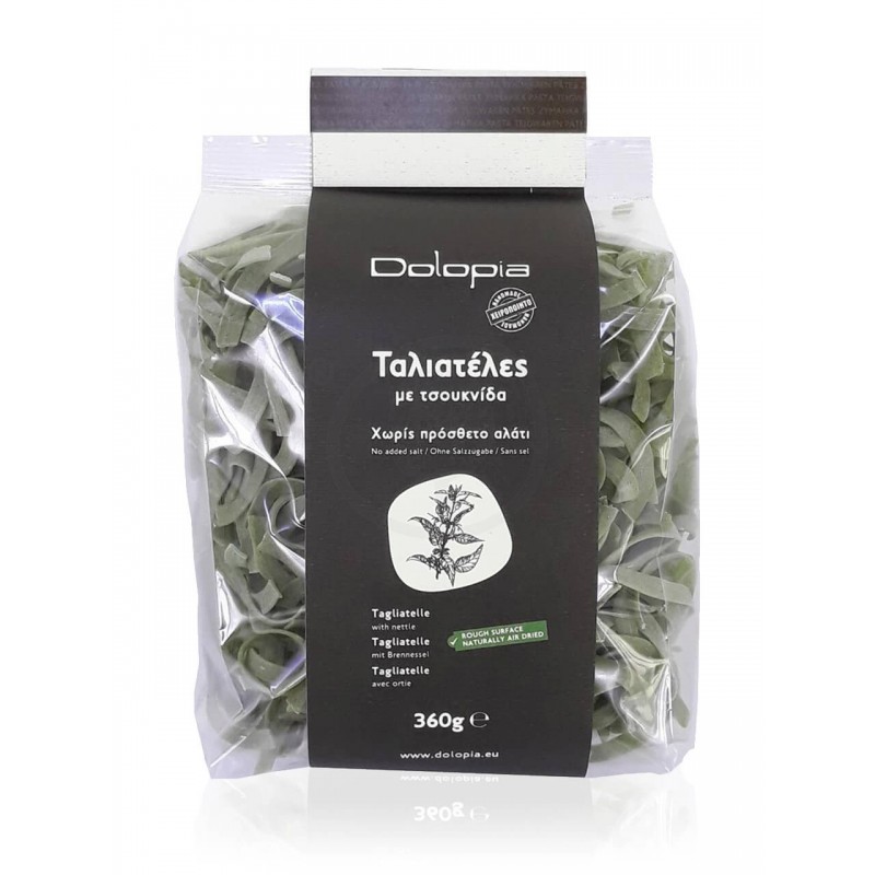 Ταλιατέλες με Τσουκνίδα χωρίς αλάτι "Dolopia" 360gr