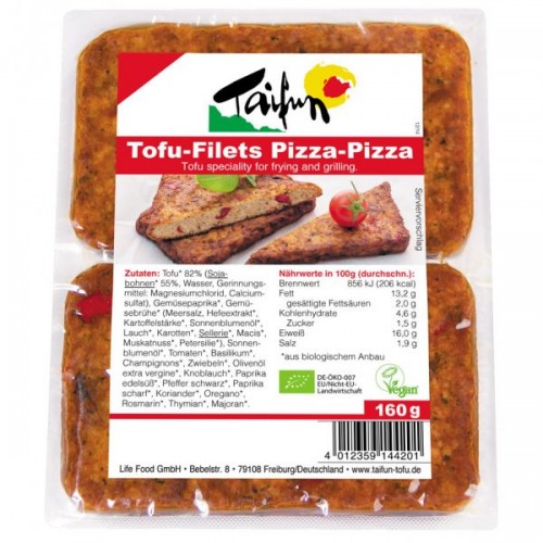 Βιολογικό Τόφου πίτσα φιλετίνι "Taifun" 160gr Βιολογικό Τόφου πίτσα φιλετίνι "Taifun" 160gr