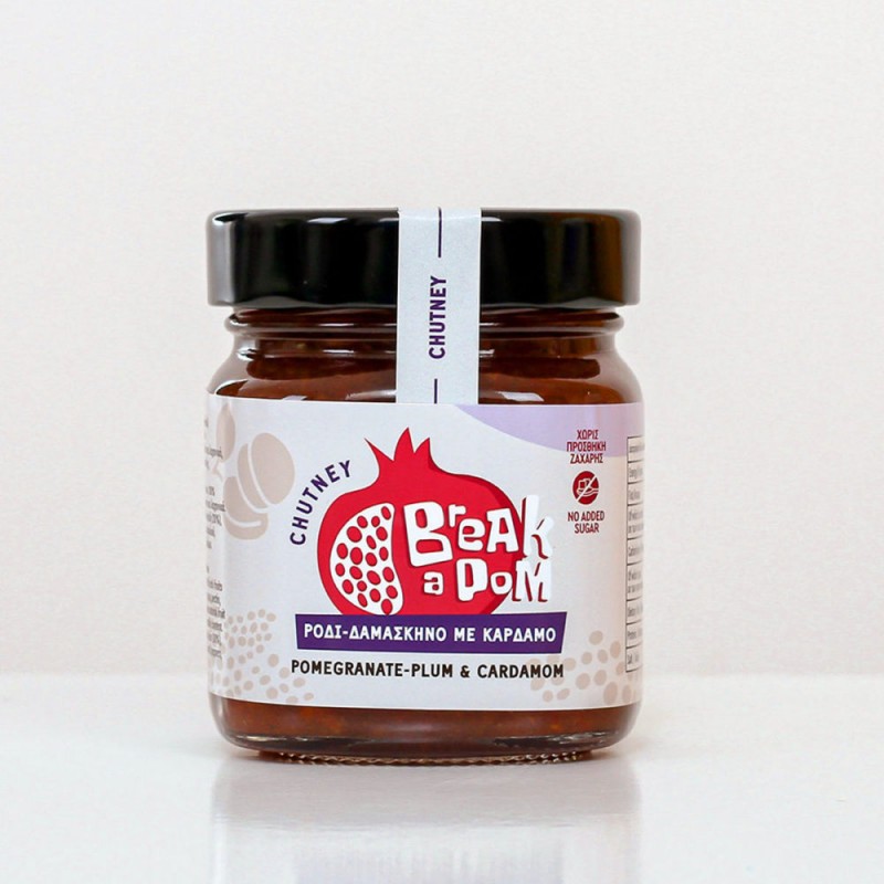 Chutney (Γλυκόξινη Σάλτσα) Ρόδι-Δαμάσκηνο "Οικογένεια Αγγελή" 225gr