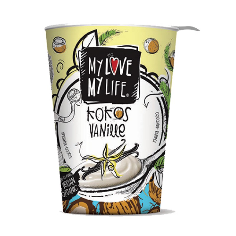 Βιολογικό Γιαούρτι Καρύδας Βανίλια "My love my life" 180gr