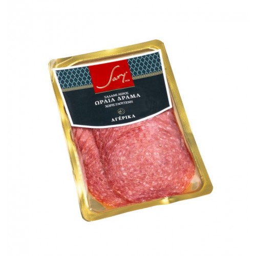 Σαλάμι αέρος "Η ωραία Δράμα" χωρίς γλουτένη "Sary" 100gr