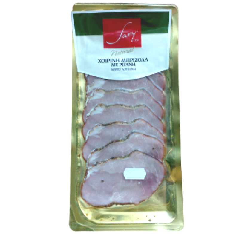 Χοιρινή μπριζόλα ψητή σε φέτες χωρίς γλουτένη "Sary" 100gr