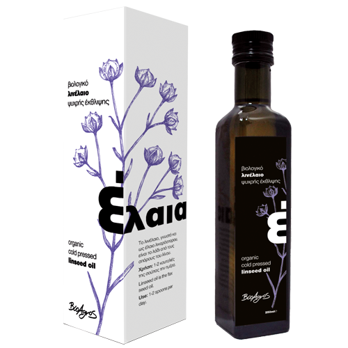 Βιολογικό Λινέλαιο ψυχρής έκθλιψης "ΒιοΑγρός" 250ml