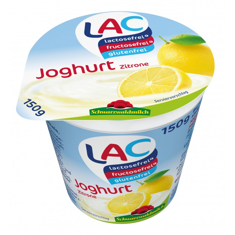 Βιολογικό Επιδόρπιο γιαουρτιού Λεμόνι χωρίς φρουκτόζη, χωρίς γλουτένη, χωρίς λακτόζη "Schwarz" 150gr