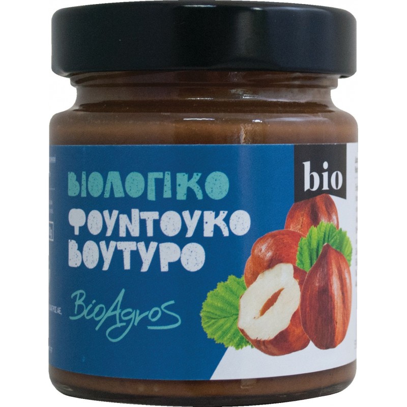 Βιολογικό Φουντουκοβούτυρο "ΒιοΑγρός" 180gr
