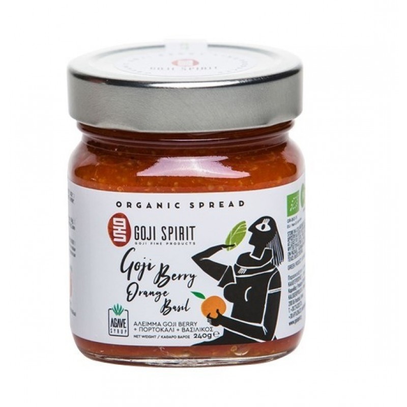 Βιολογικό Spread (Αλειμμα) Goji Berry με πορτοκάλι & βασιλικό "Goji Spirit" 240gr