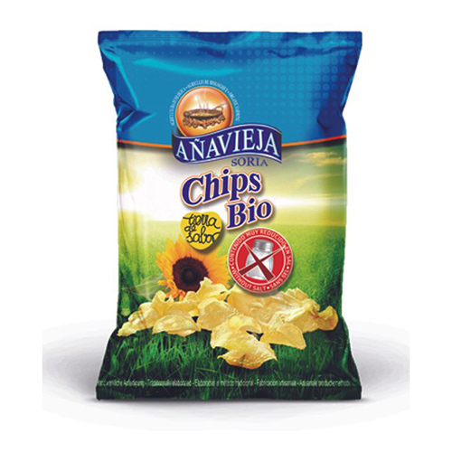Βιολογικά πατατάκια σε ηλιέλαιο χωρίς αλάτι "Anavieja" 125gr