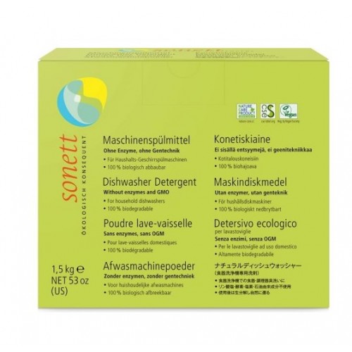 Βιολογική σκόνη πλυντηρίου πιάτων "Sonett" 1,5kg