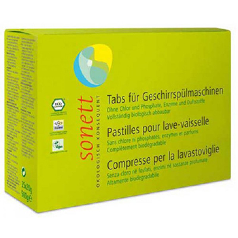 Βιολογικές ταμπλέτες πλυντηρίου πιάτων 25χ20gr "Sonett"