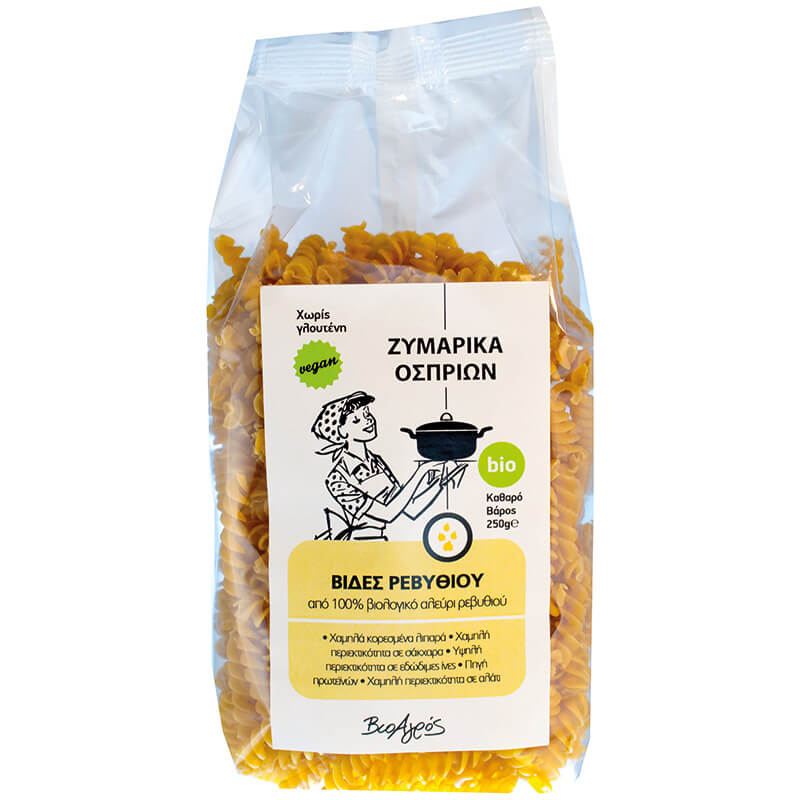 Βιολογικές Βίδες Ρεβυθιού χωρίς γλουτένη "ΒιοΑγρός" 250gr