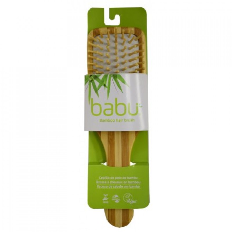 Βούρτσα μαλλιών μπαμπού "BABU"