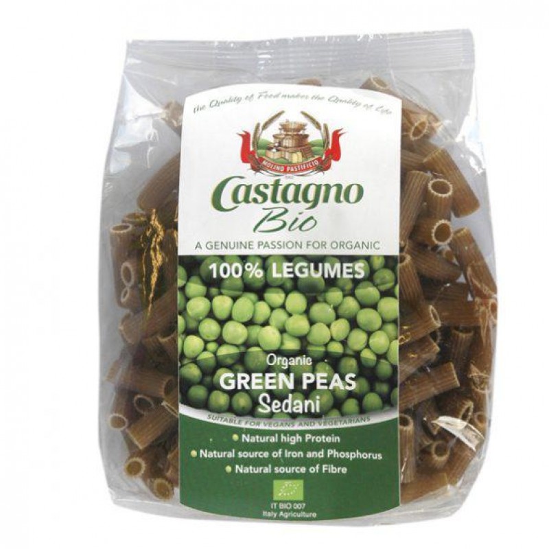 Βιολογικό κοφτό μακαρονάκι από αρακά χωρίς γλουτένη "Castagno" 250gr