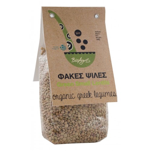 Βιολογικές Φακές ψιλές Ελληνικές "ΒιοΑγρός" 500gr