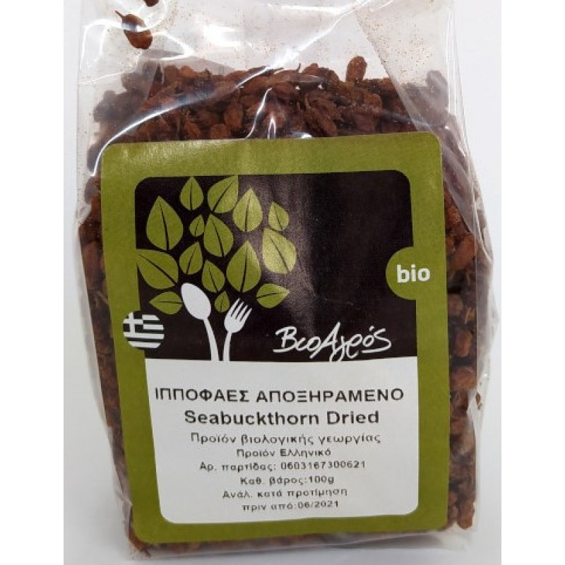 Βιολογικό Ιπποφαές αποξηραμένο "ΒιοΑγρός" 100gr