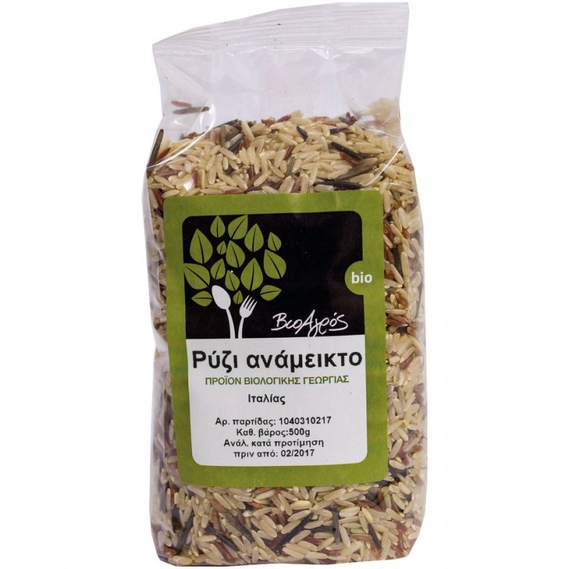 Βιολογικό Ρύζι ανάμεικτο "ΒιοΑγρός" 500gr