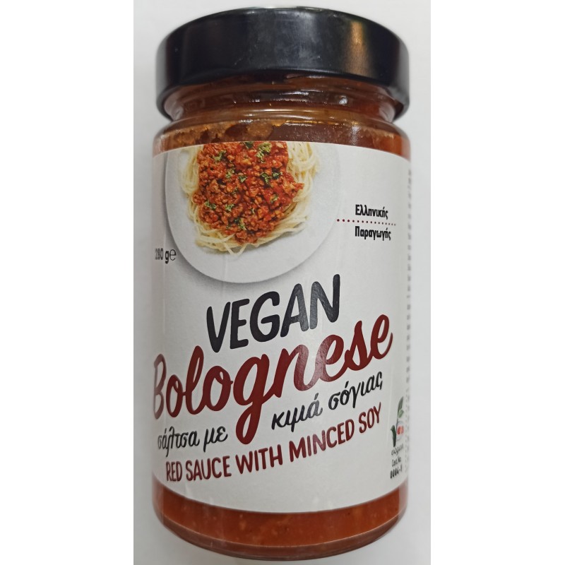 Βιολογική vegan σάλτσα Bolognese Θεσσαλονίκης 280gr